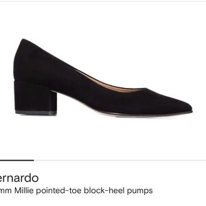 Bernardo Black Suede Flats